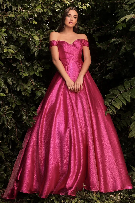 Chic Clothing For Women Popular Collection Off Shoulder Organza Gown by Cinderella Divine J822