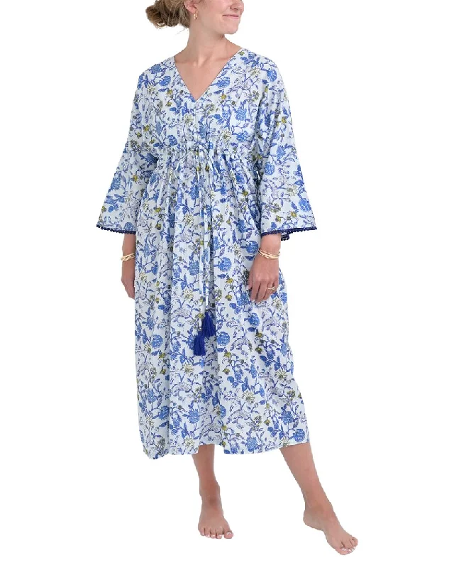 Contemporary Chic Promotions Pomegranate Long Caftan Cover-Up