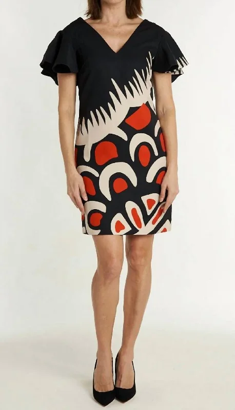 Flirty Fashion Discounts Ollie Shift In Mesmer Black Cherry