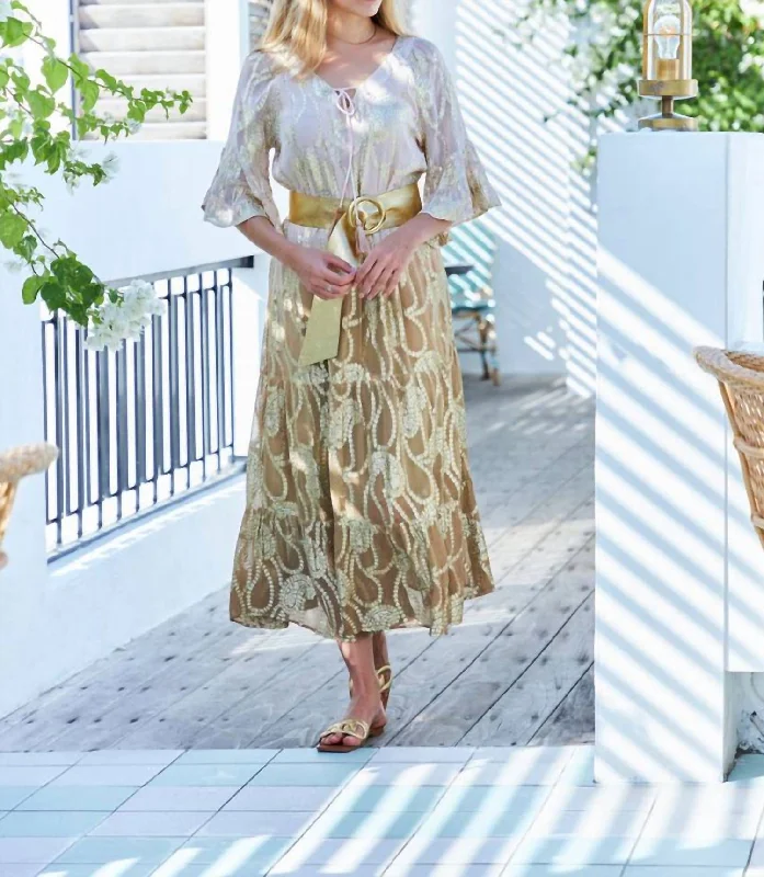 Trendy Threads Janice Belt In Gold