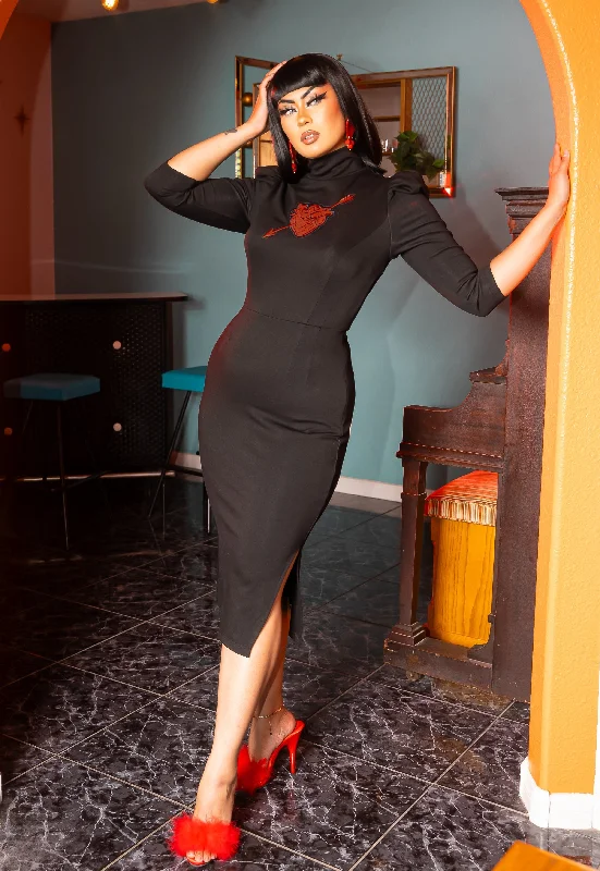 Women's Elegant Formal Outfit Fashion Sale Love Struck knit Midi dress