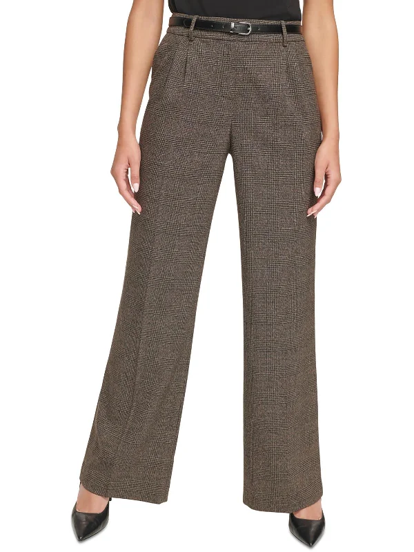 Women's Fashion-Forward Apparel Popular Collection Womens High Rise Pleated Suit Pants