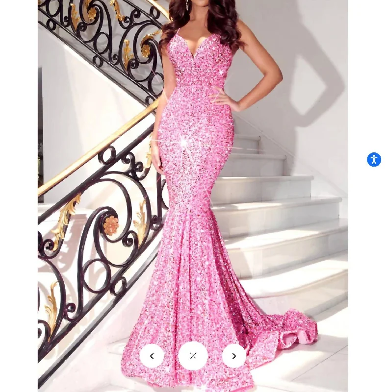 Limited Time Offers Sequin Low Back In Pink