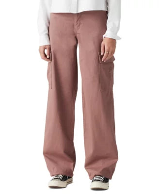 Women's Comfortable Garments Pastel Styles Levi 94 Baggy Cargo Pants - ROSE TAUPE