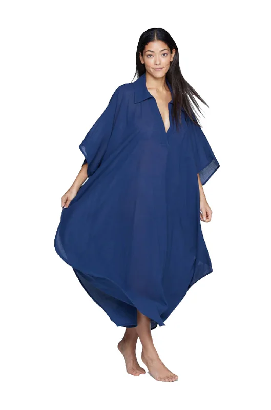 Elegant Designs At Reduced Prices Mikoh June V-Neck Caftan In Aquarium