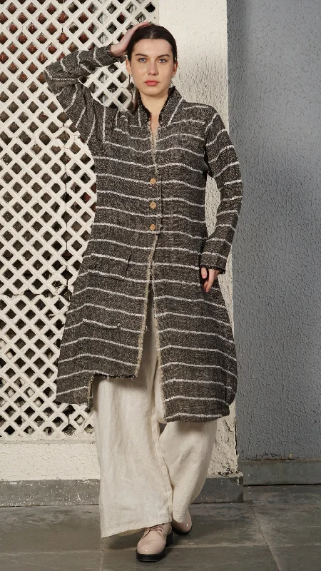 Women's Comfortable Clothes For Weekends New Arrivals Jubilee Linen Blend Jacket in Onyx