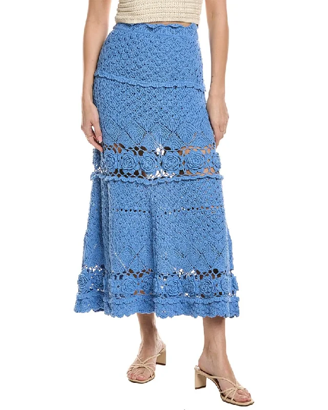 Women's Clothing For Holiday Travel Comfortable Chic ALEXIS Jana Midi Skirt