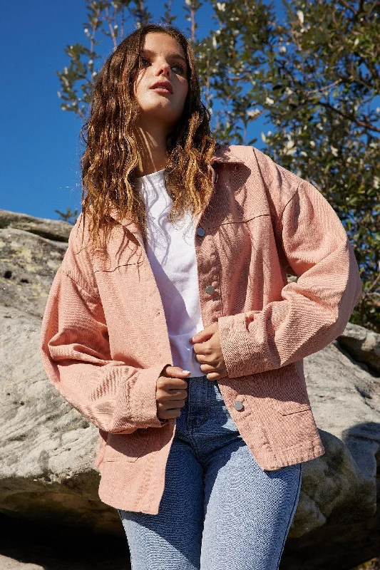 Women's Vacation Garments Pastel Styles Maira Jacket - Pink