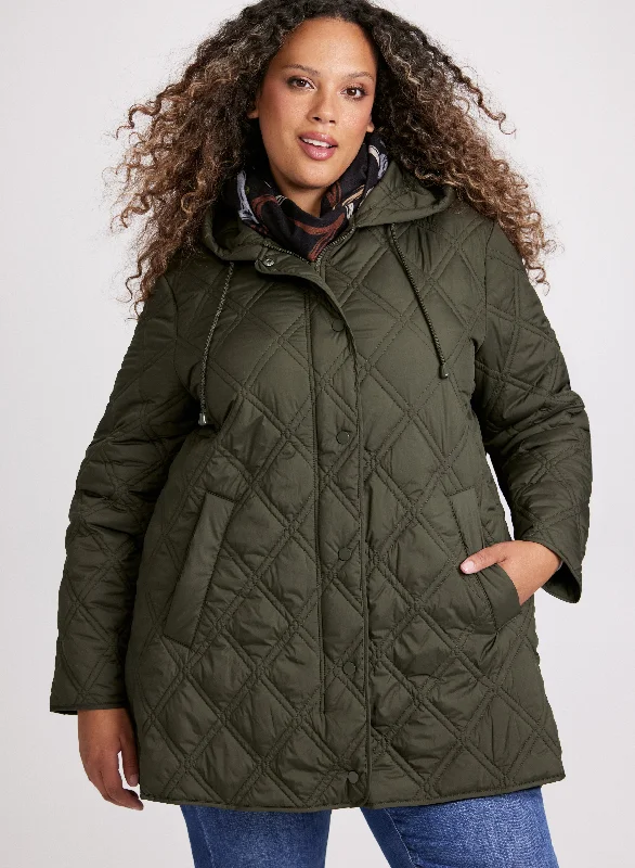 Women's Casual Garments Wardrobe Refresh Bernardo - Hooded Quilted Jacket